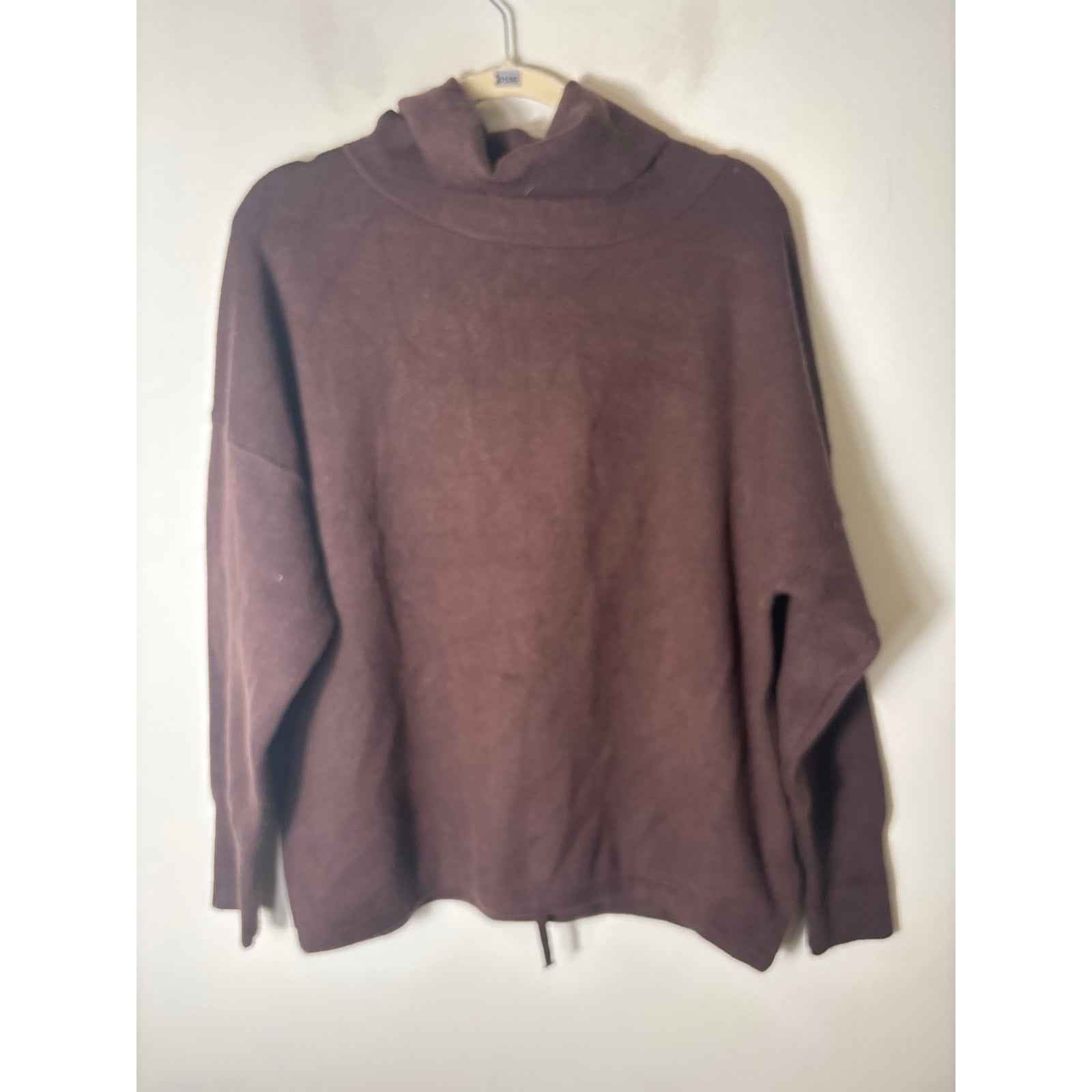 Varley Chocolate Brown Long sleeve "Cavendish Rollneck Knit" Sweater Sz M