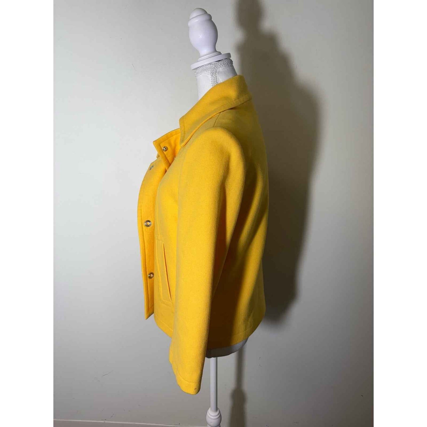 David Meister Yellow Cropped Jacket sz 9