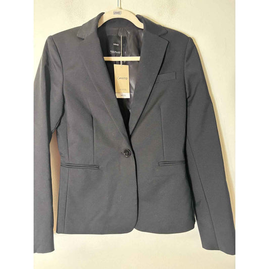 NWT Ming Black Long Sleeve Blazer Jacket Size 4
