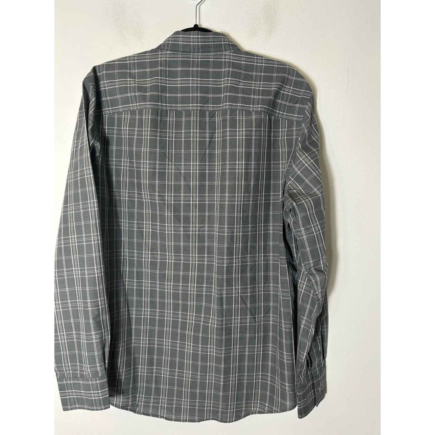 Men's Mason's Blue Brown Large Plaid Long Sleeve Button Down Shirt Sz L