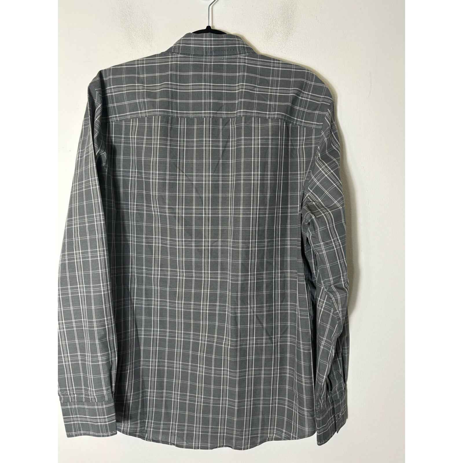 Men's Mason's Blue Brown Large Plaid Long Sleeve Button Down Shirt Sz L