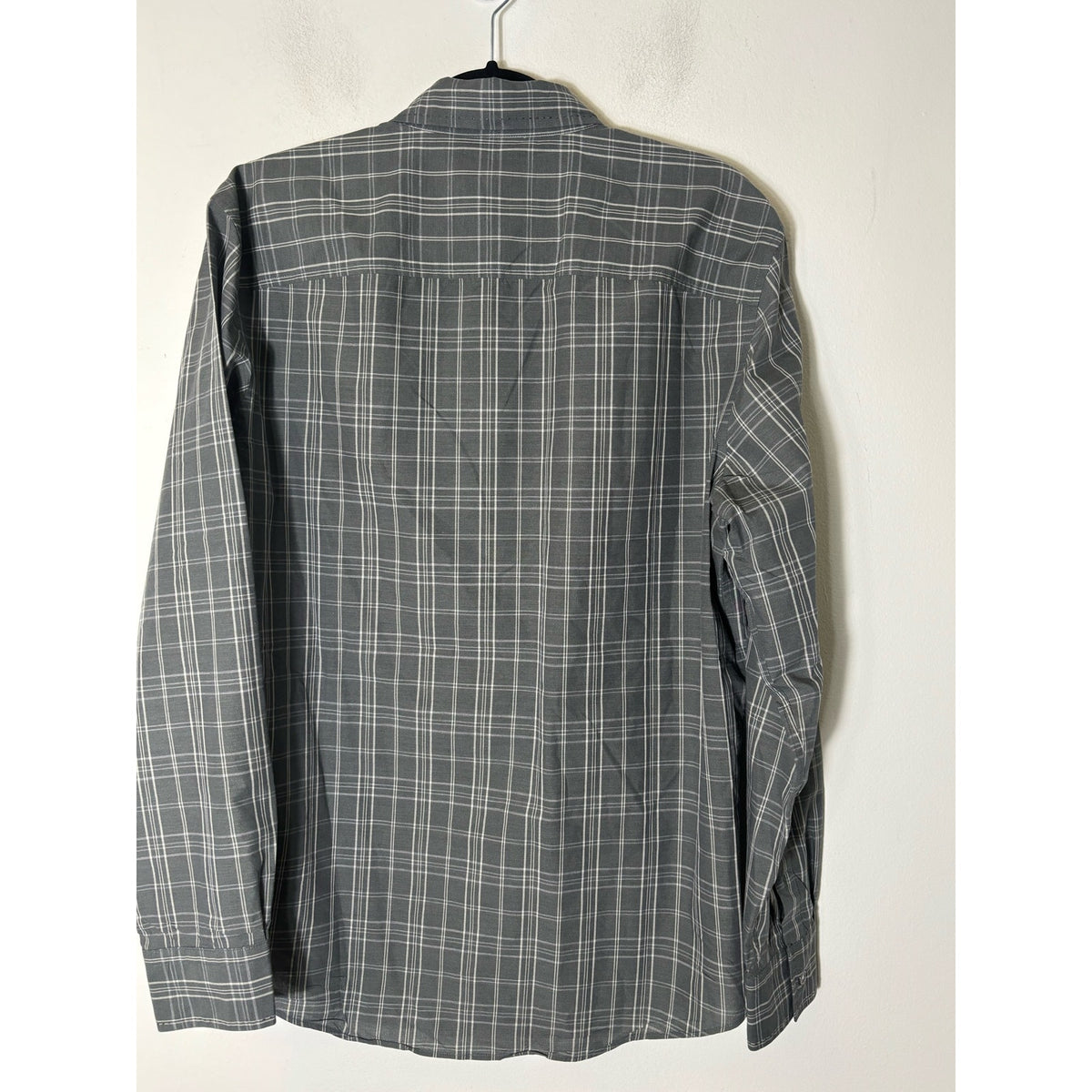 Men's Mason's Blue Brown Large Plaid Long Sleeve Button Down Shirt Sz L