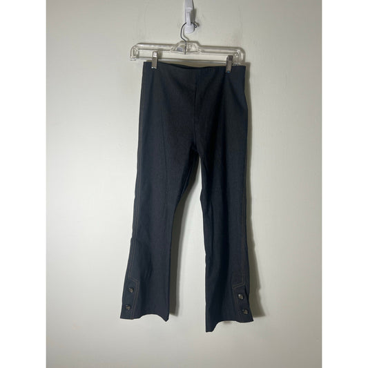 Equestrian Pull On Dark Gray Boot Cut Pants Sz P