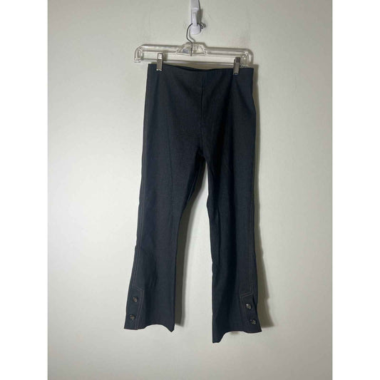 Equestrian Pull On Dark Gray Boot Cut Pants Sz P
