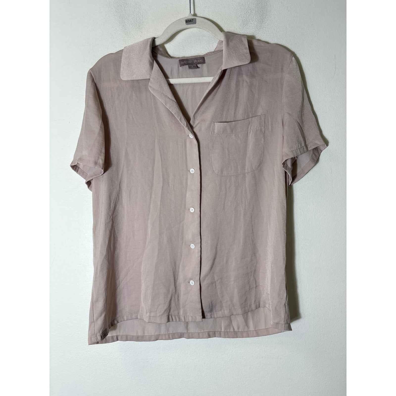Barefoot Dreams Light Beige Pajama Set Sz S