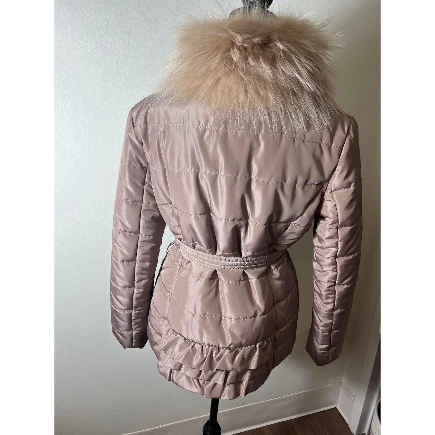 Dana Stein Tan Puffer Coat Sz M