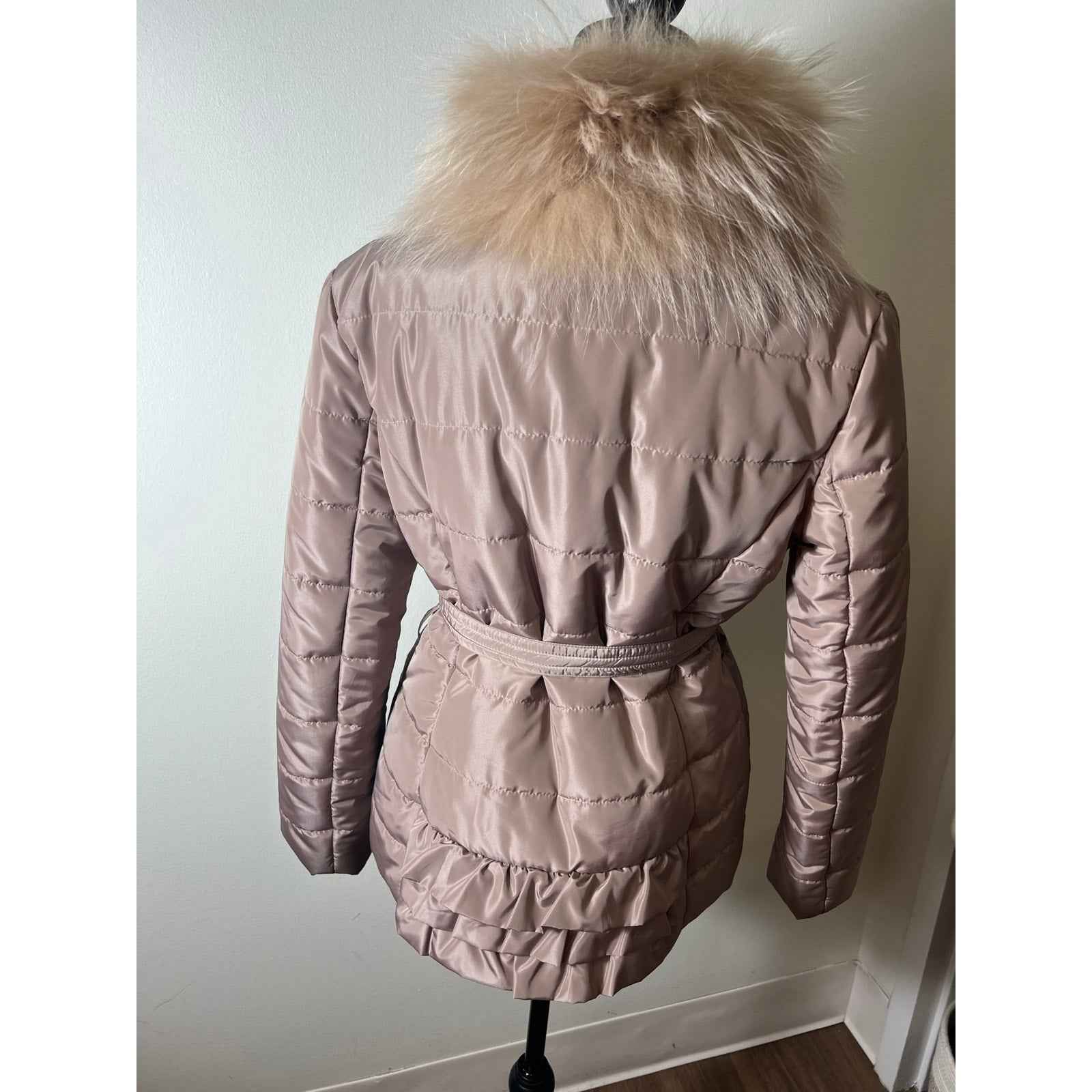 Dana Stein Tan Puffer Coat Sz M