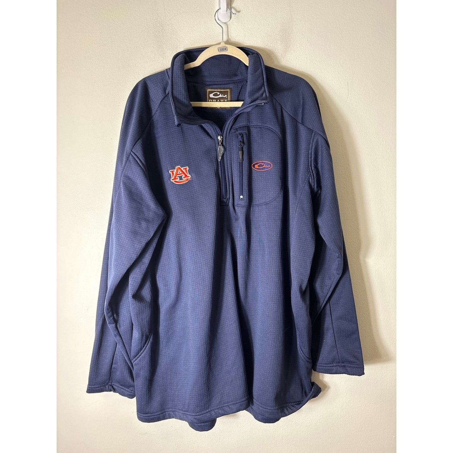 Mens Drake Long Sleeve Quarter Zip Auburn Pull Over Sz 2X