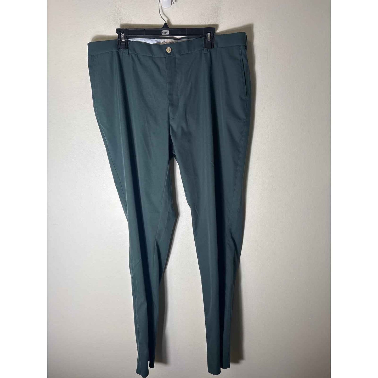 Men's Peter Millar Hunter Green Performance Pants Sz 40x32