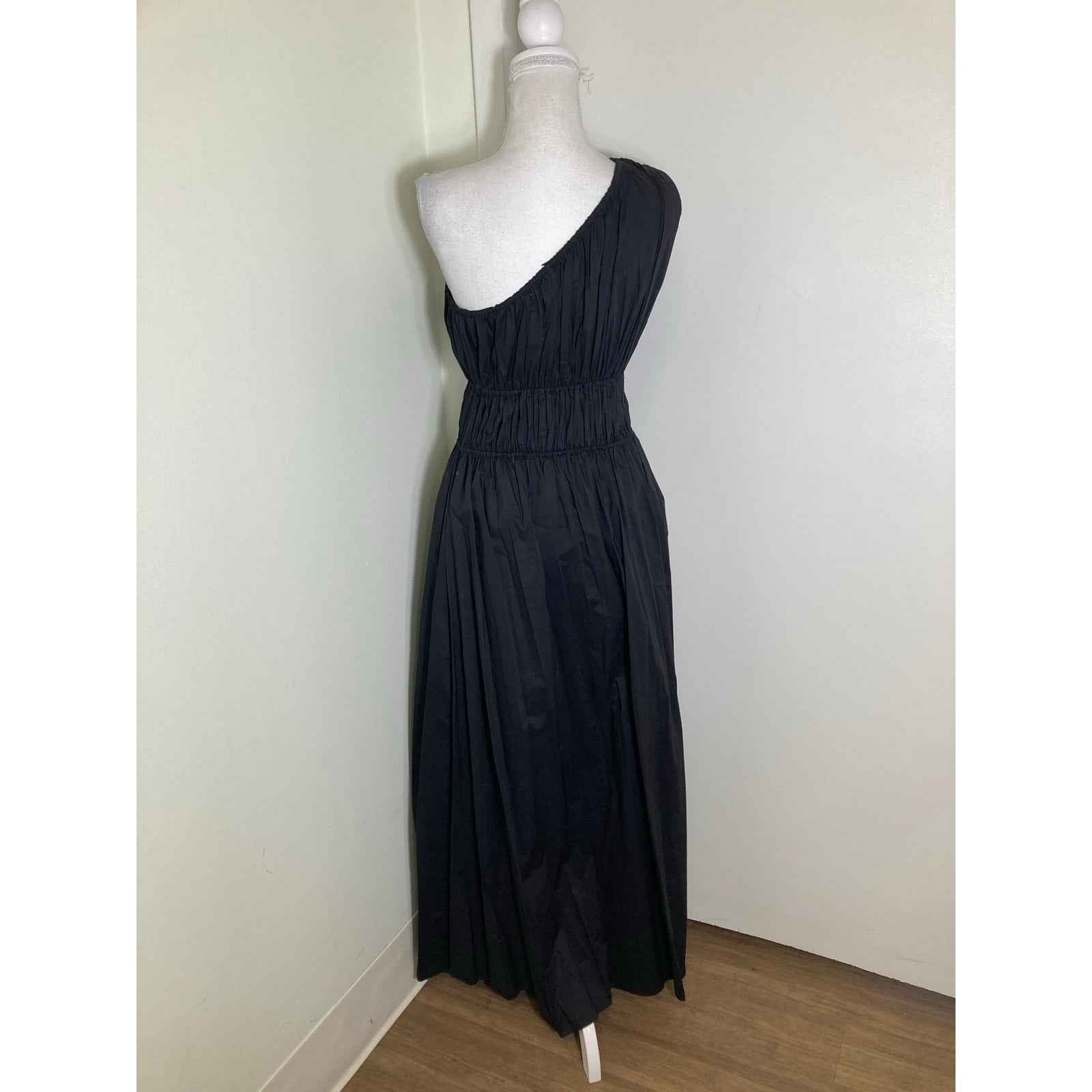 NWT Matteau Black One Shoulder Dress Sz 1 (S)