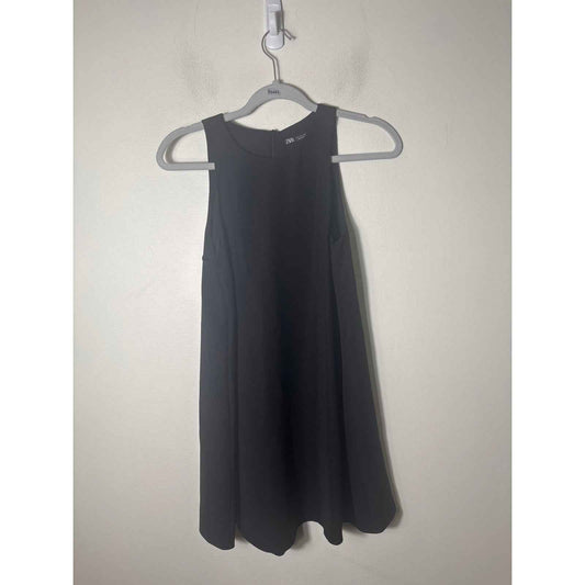 Zara Black Sleeveless Mini Dress Sz S