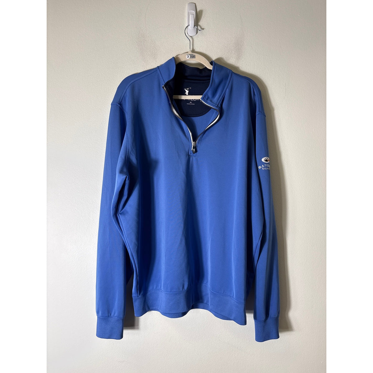 Men's Fairway & Greene Tech Bandon Dunes Blue Long Sleeve Pull Over Sz XL