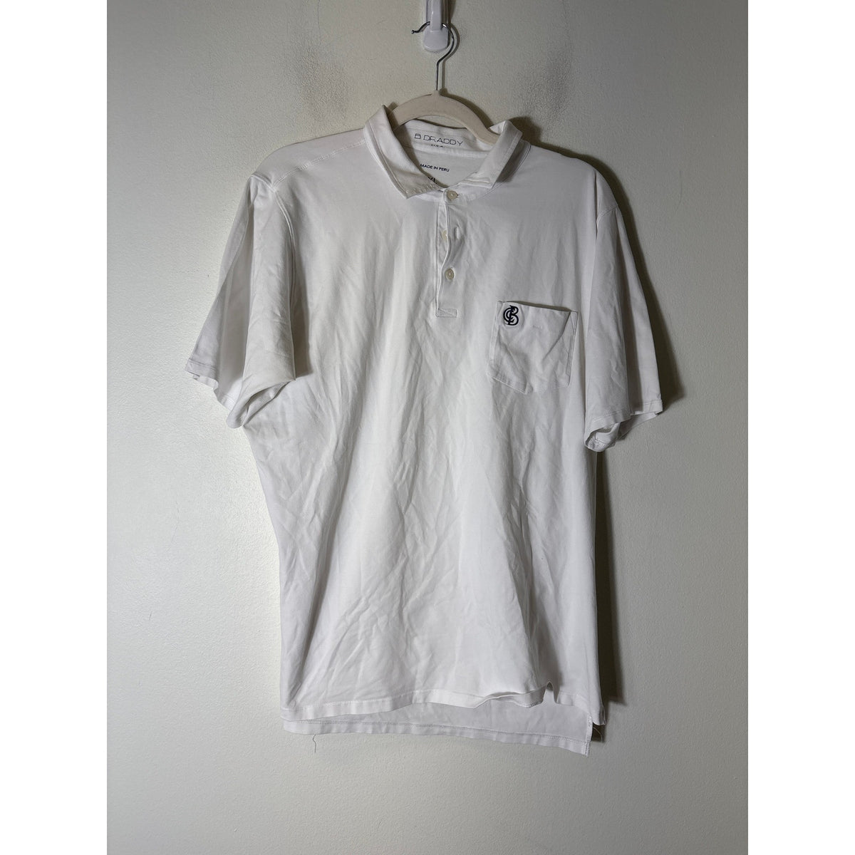 Men's B. Draddy white collared shirt Sz XL