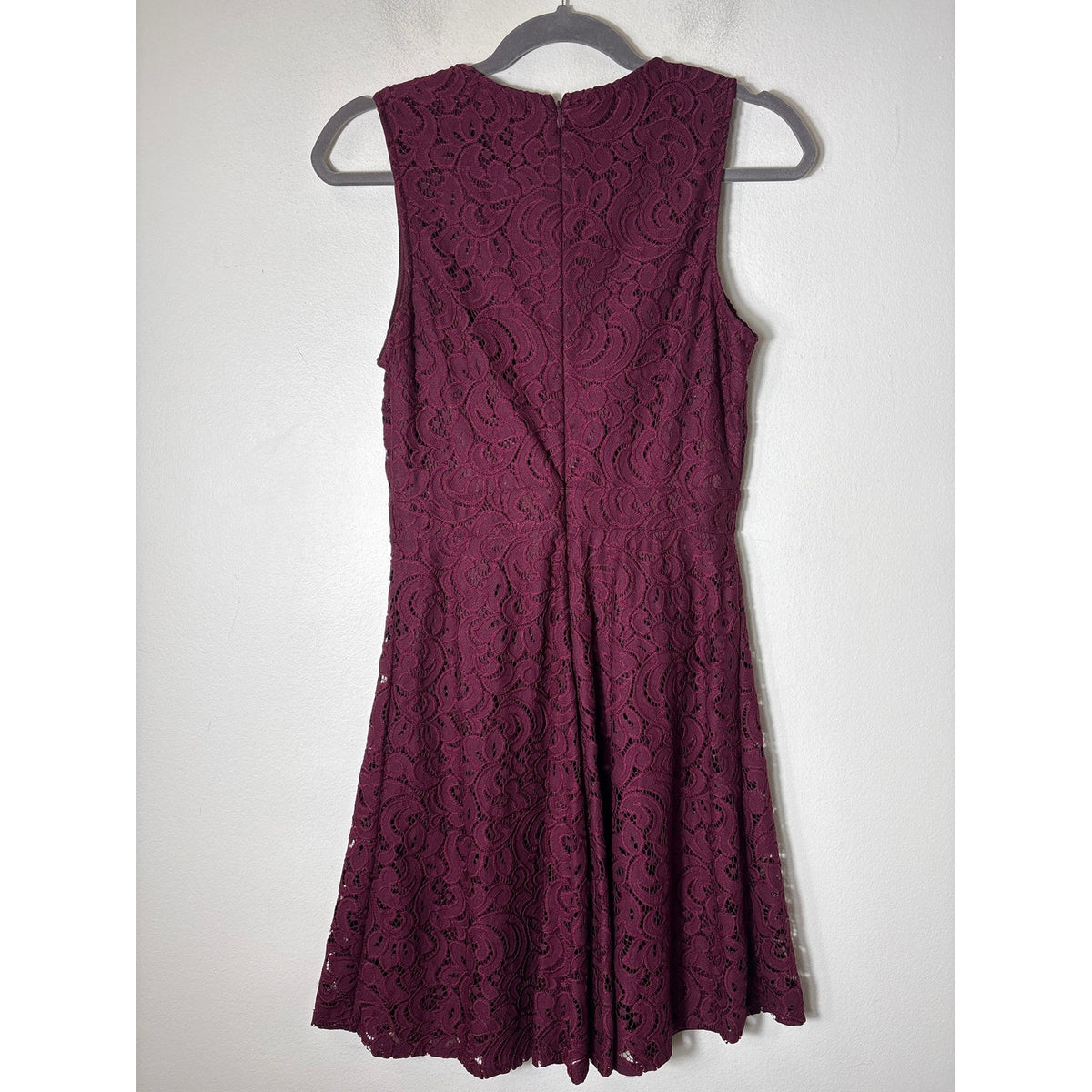 Brixon Ivy Maroon Sleeveless A-Line Knee Length Dress Sz M