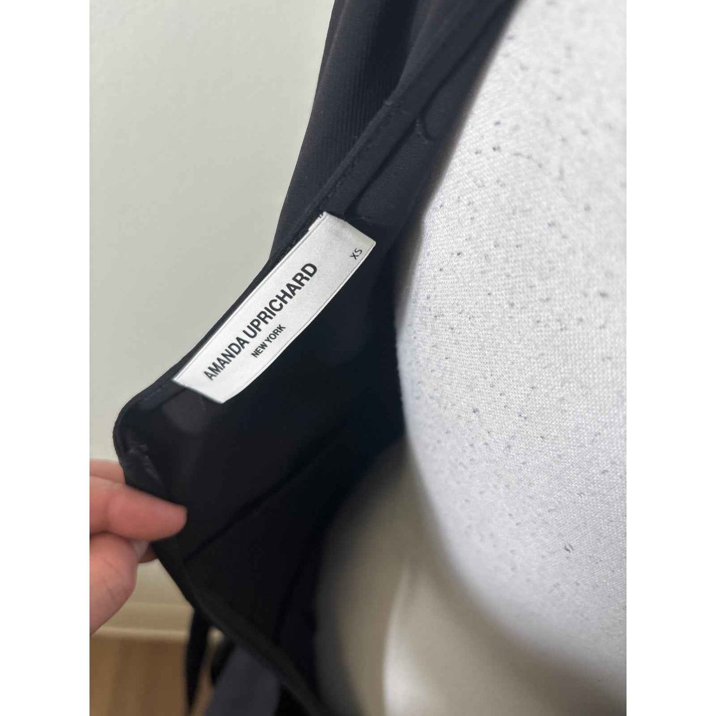 Amanda Uprichard Black Sleeveless Mini Dress with Key Hole Front Sz XS