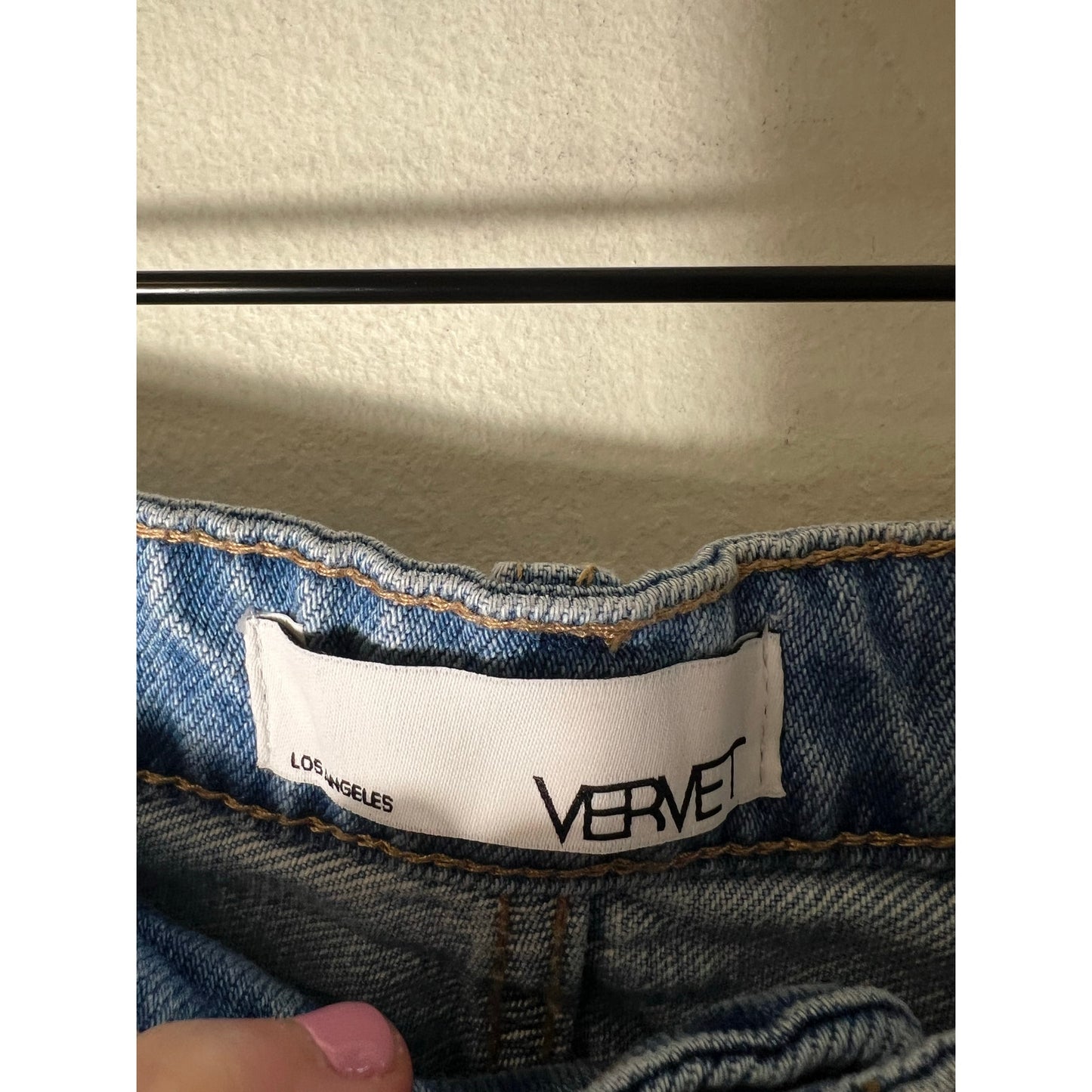 Vervet High Waisted Cut Off Blue Jeans Sz S