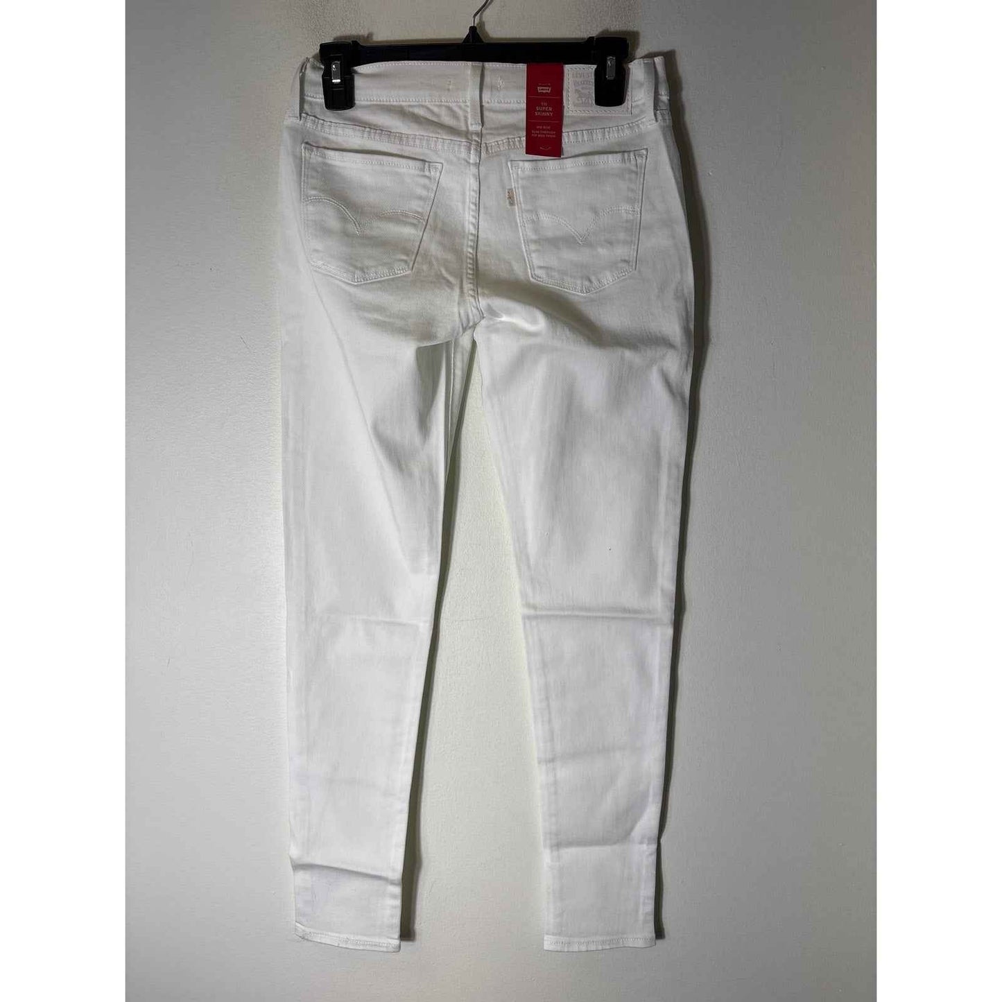 NWT Levi's White Super Skinny Jeans Sz 28x30