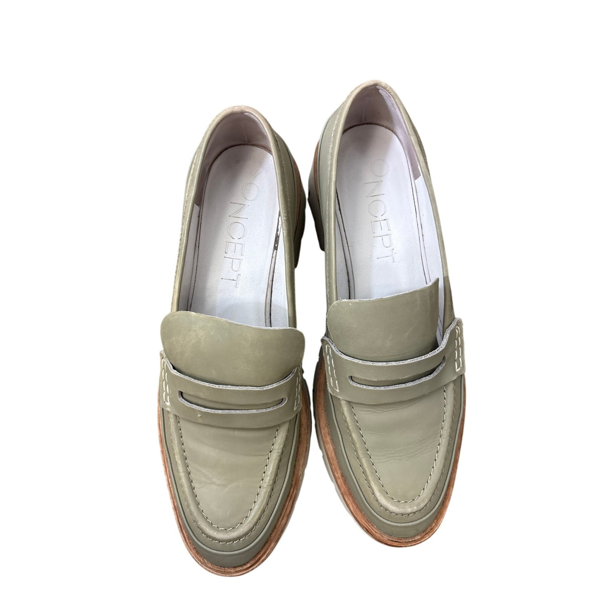 Oncept Gray/Tan Loafers Sz 9.5