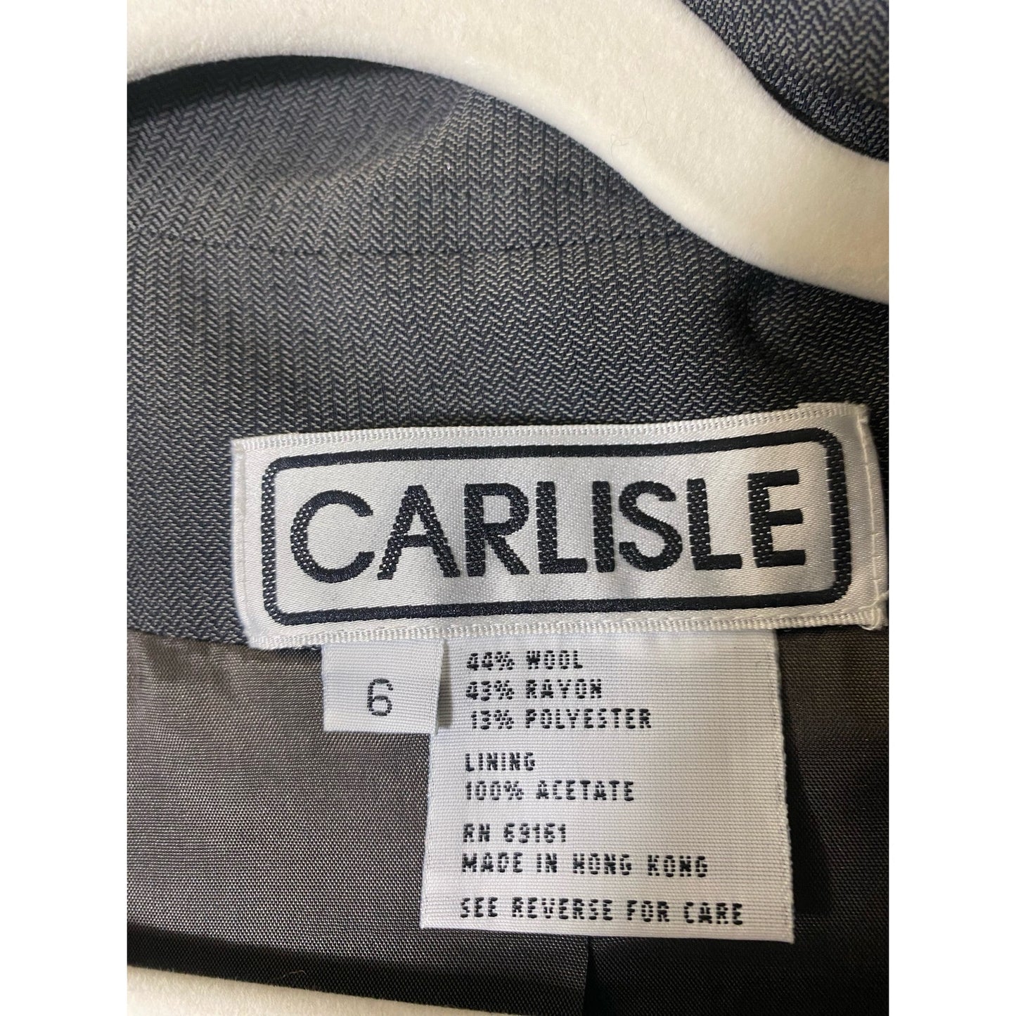 Carlisle Gray Blazer Sz 6
