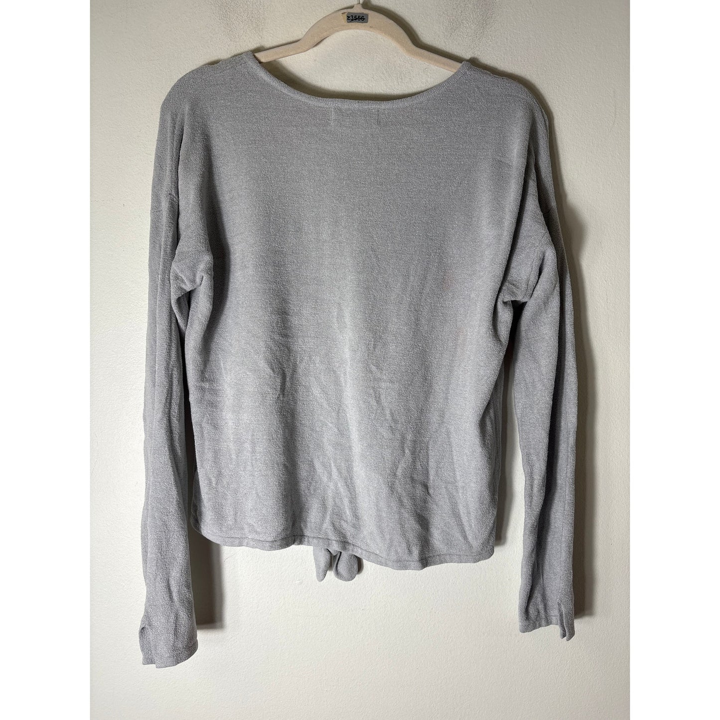 Barefoot Dreams Gray Long Sleeve Lounge Wear Top Sz M