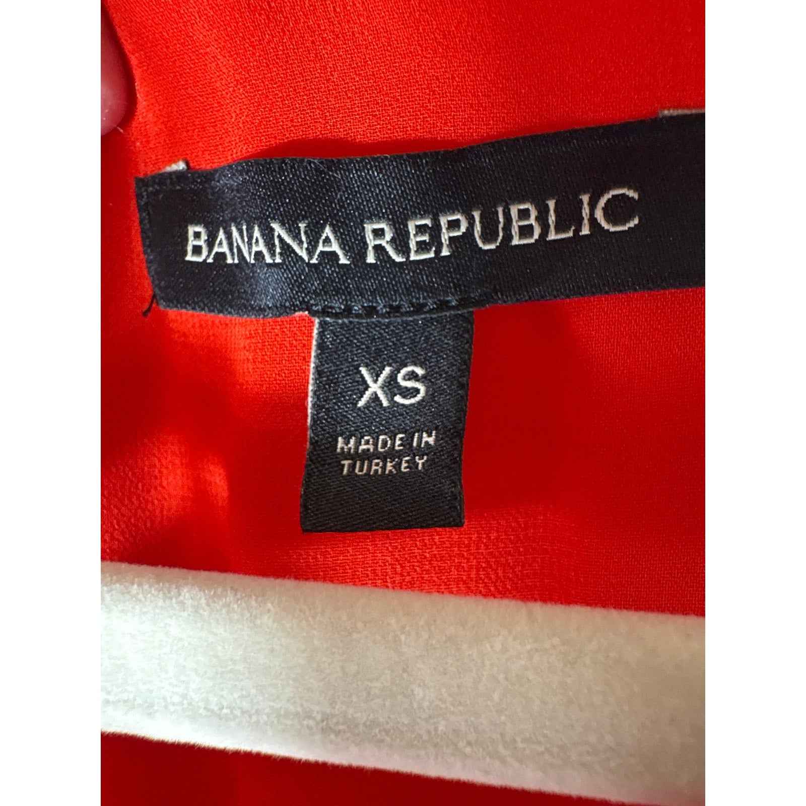 Banana Republic Red Ruffled Tiered Maxi Dress Sz Xs