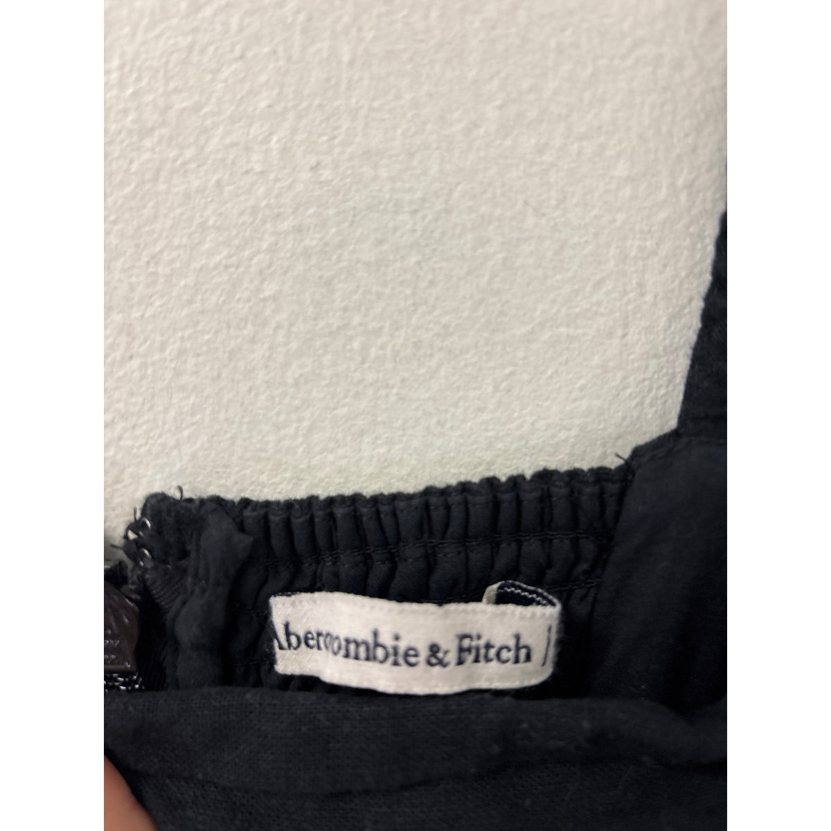 Abercrombie & Fitch Black Linen Blend Knee Length Dress Sz M