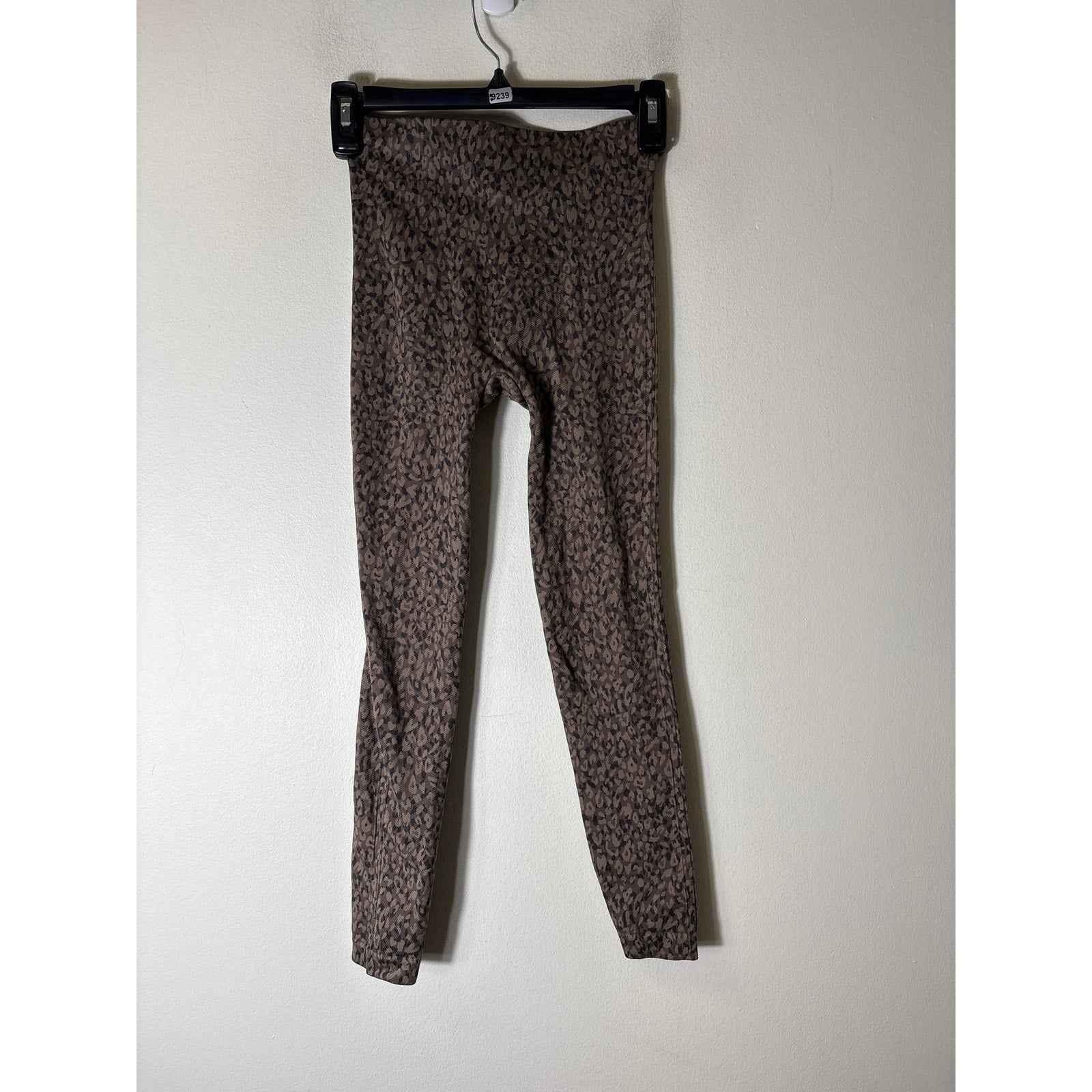 Spanx Brown Cheetah Print Athletic Leggings Sz S