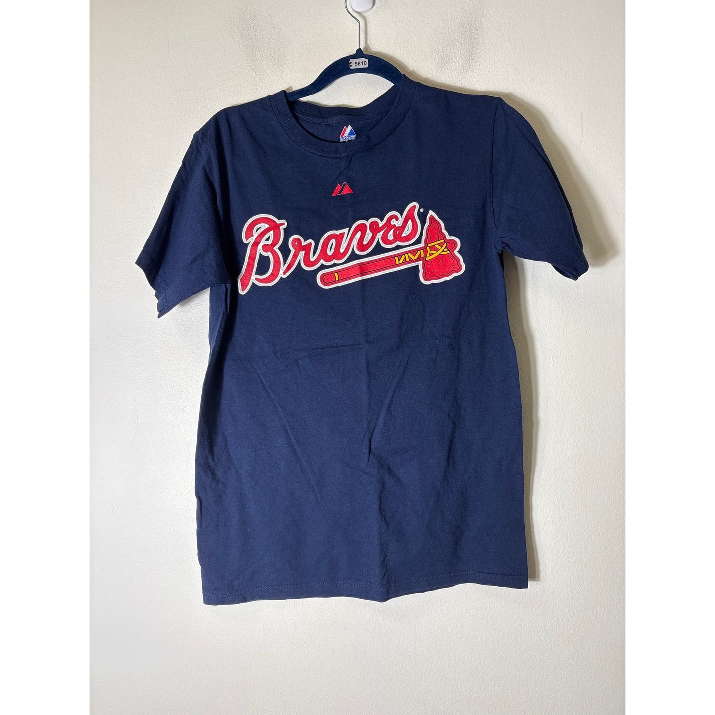 Atlanta Braves Navy "COX" Short Sleeve Tee Shirt Sz S