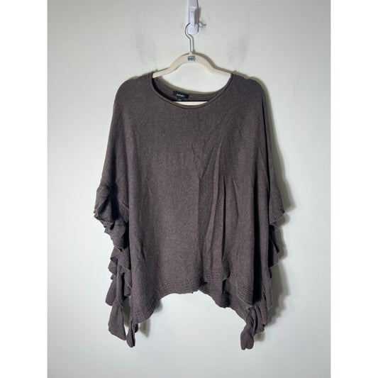 Alfani Brown Poncho Sweater Sz S/M