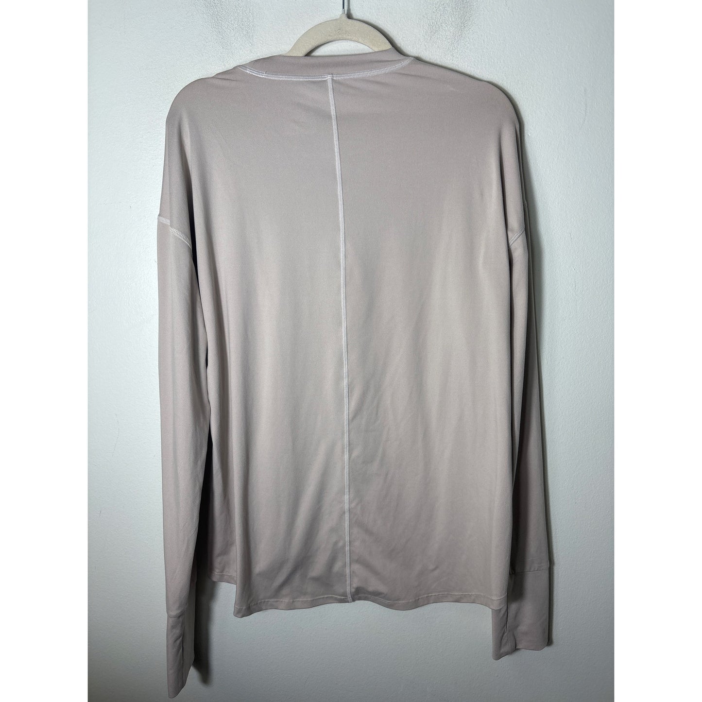 Varley Khaki Long Sleeve Athletic Top Sz L