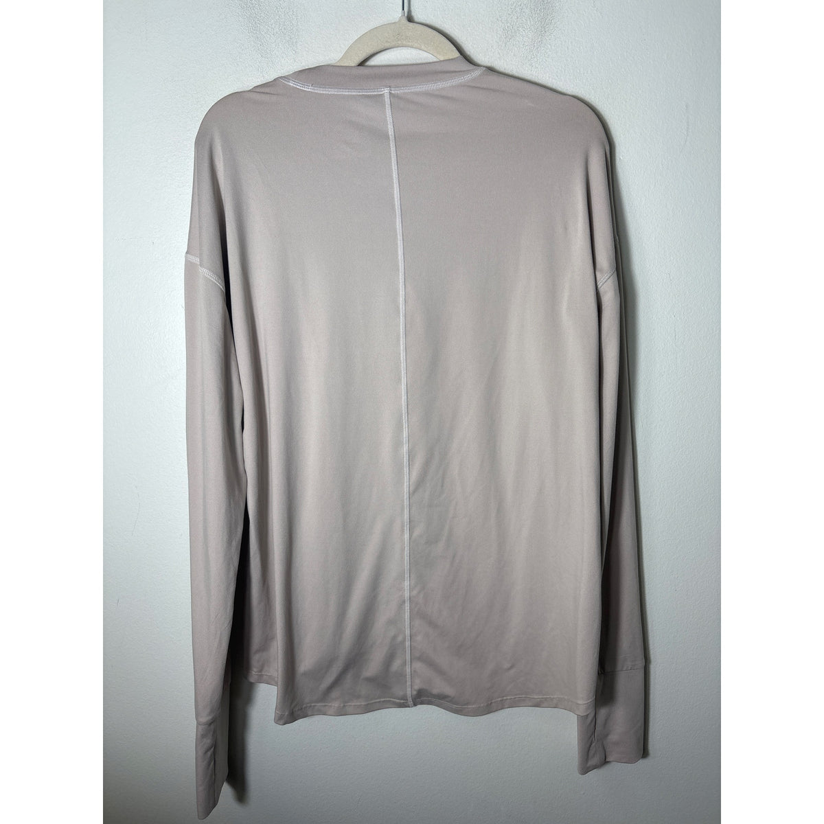 Varley Khaki Long Sleeve Athletic Top Sz L