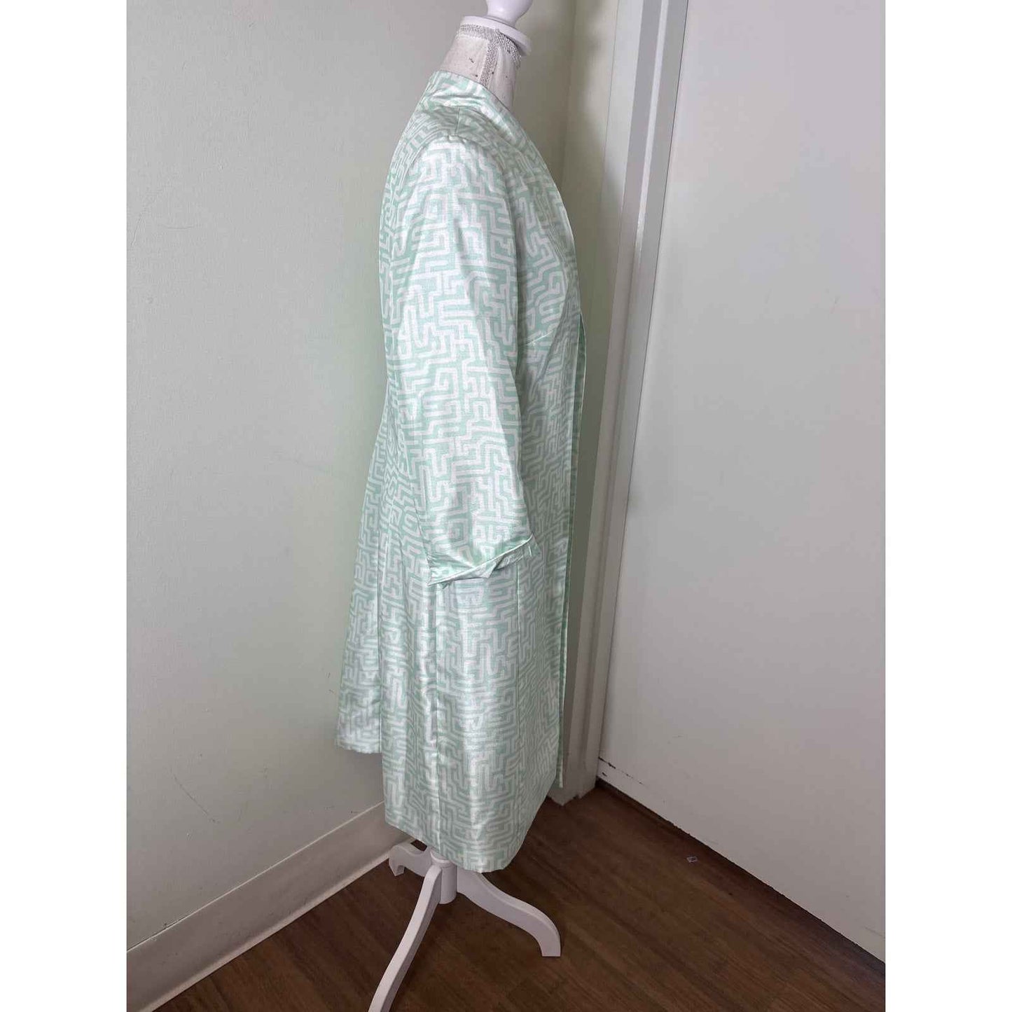 NWT John Meyer SeaGreen and White Dress Coat Sz 10
