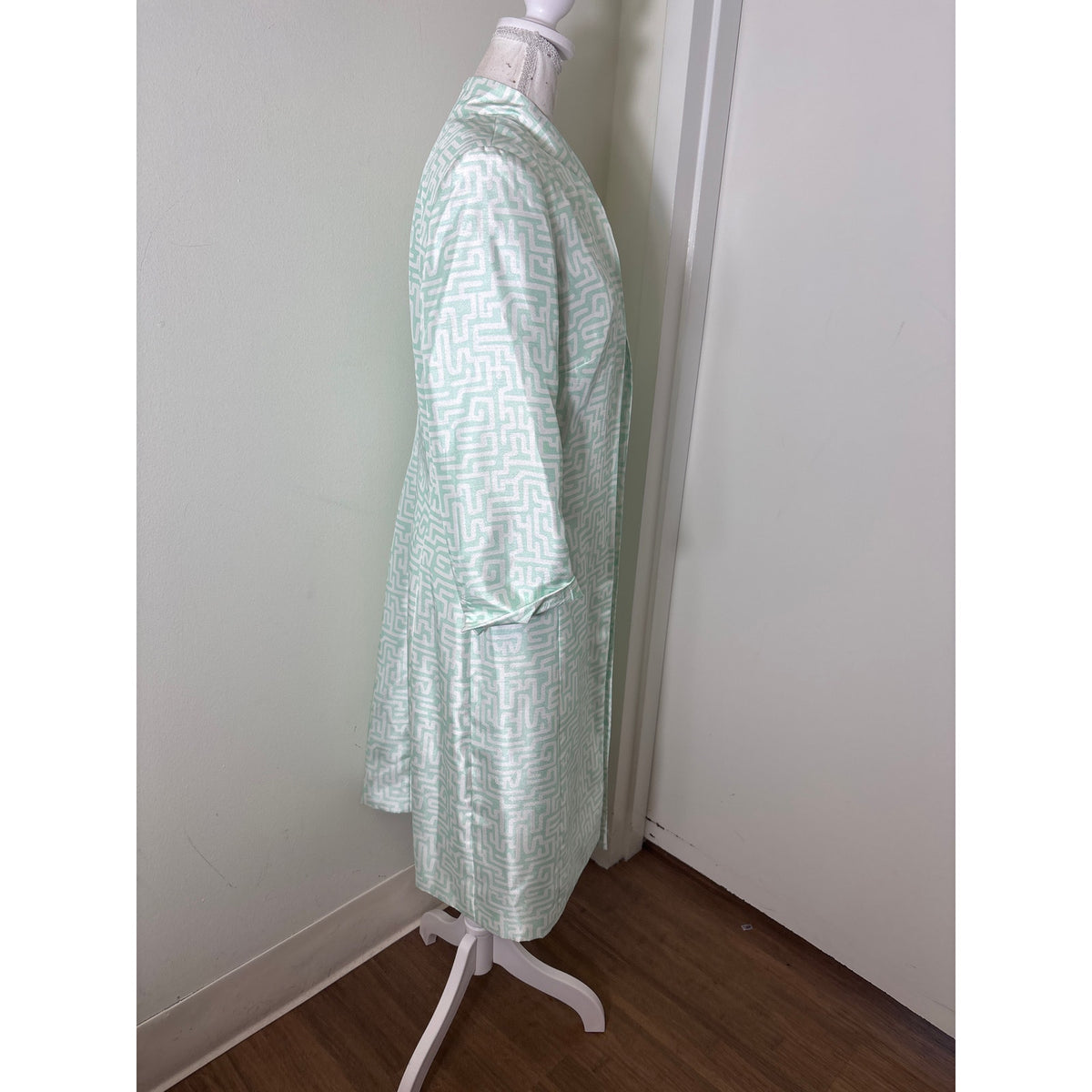 NWT John Meyer SeaGreen and White Dress Coat Sz 10