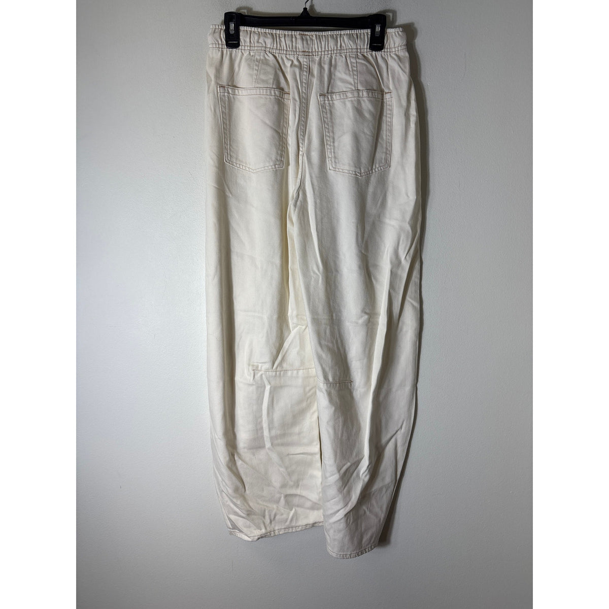 NWT Gap Off White Wide Leg Pull On Pants Sz S Tall