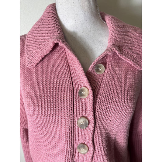 Show Me Your Mumu Pink Cropped Sweater Sz S