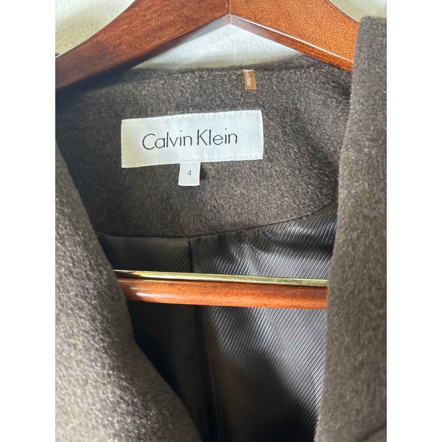 Calvin Klein Brown Coat Sz 4