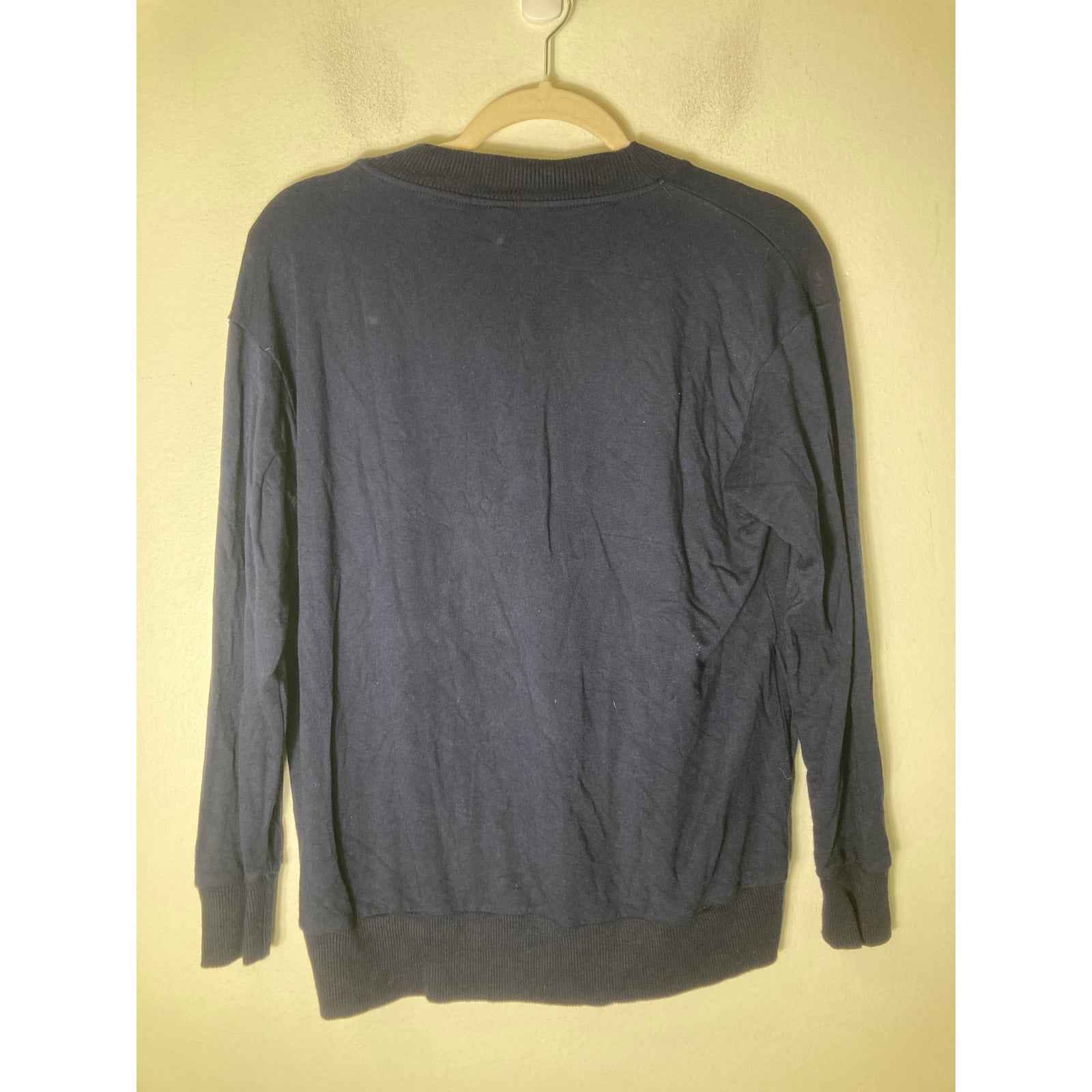 Capote Navy V Neck Pullover Sweter Sz XS