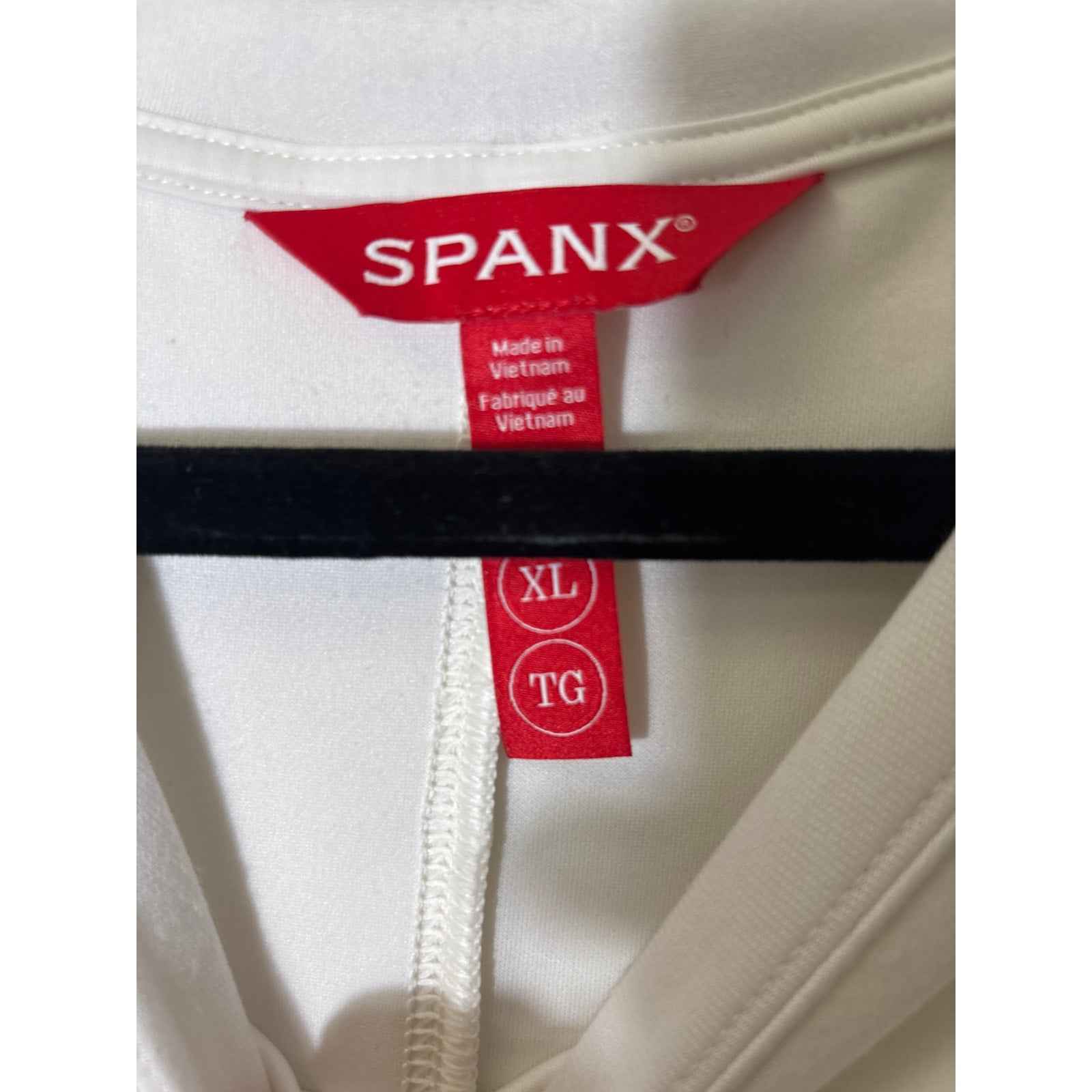 Spanx White Lightweight Sweatshirt Sz XL