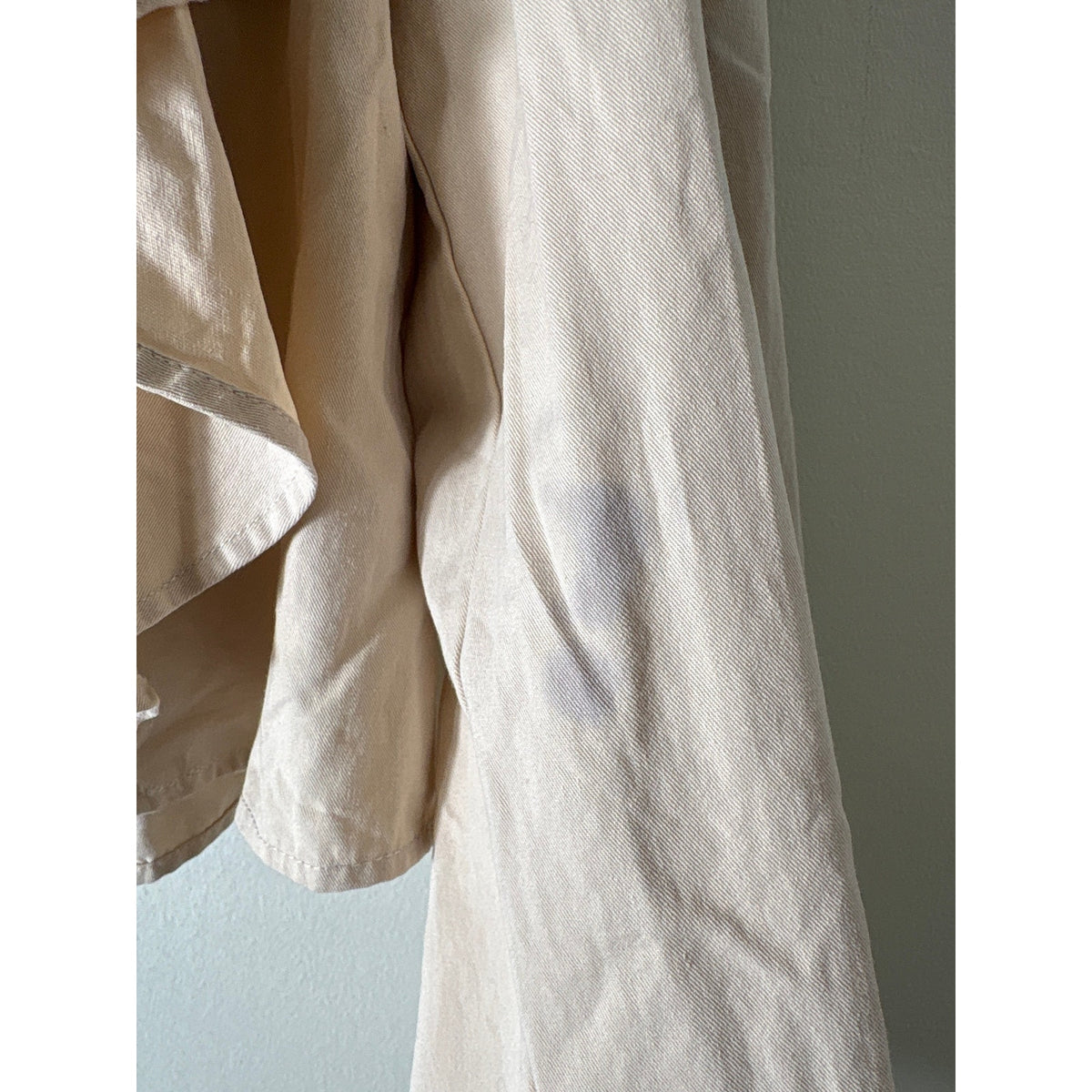 En Saison Light Khaki Long Sleeve Top Sz L