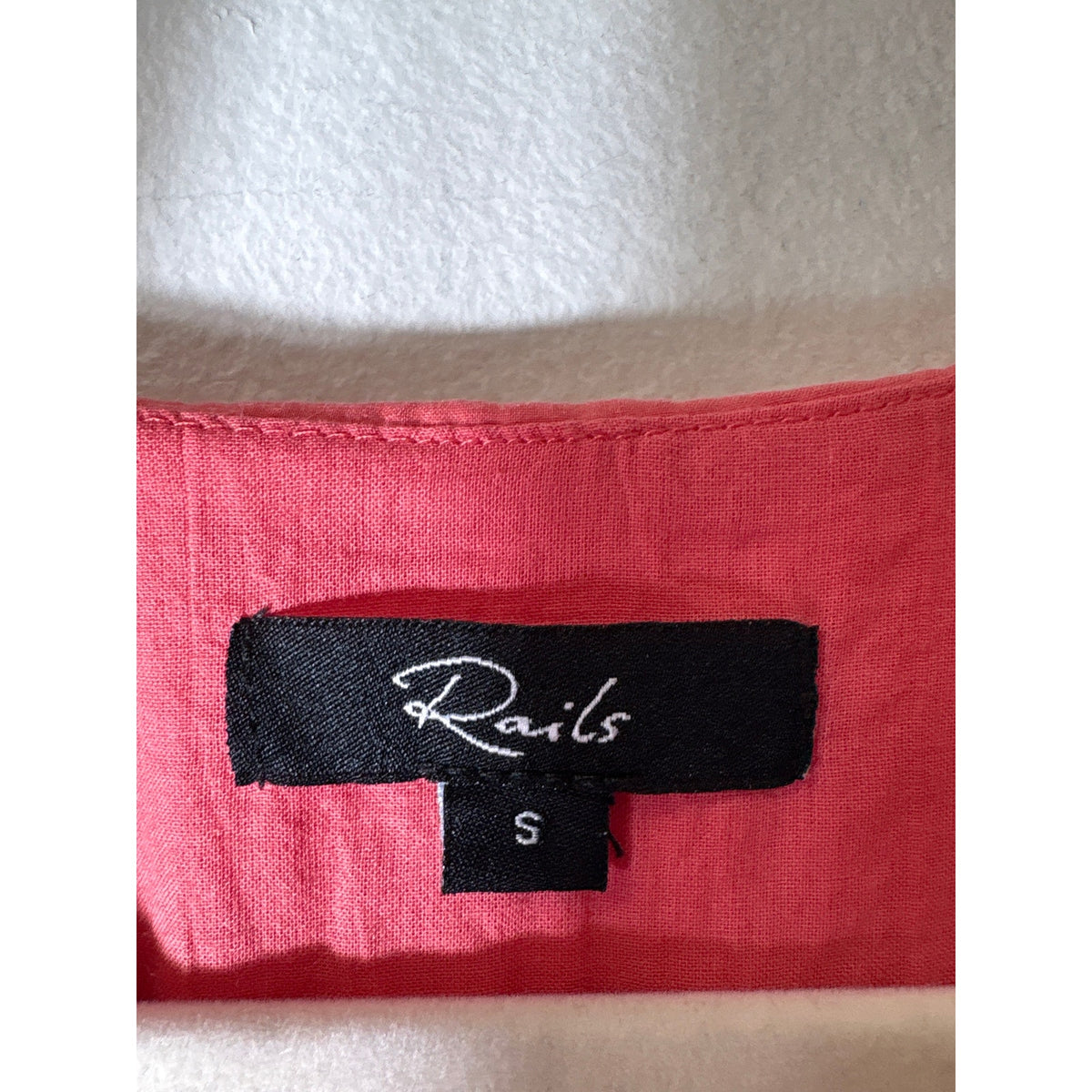 Rails Peachy Pink Sleeveless Cotton Maxi Dress Sz S