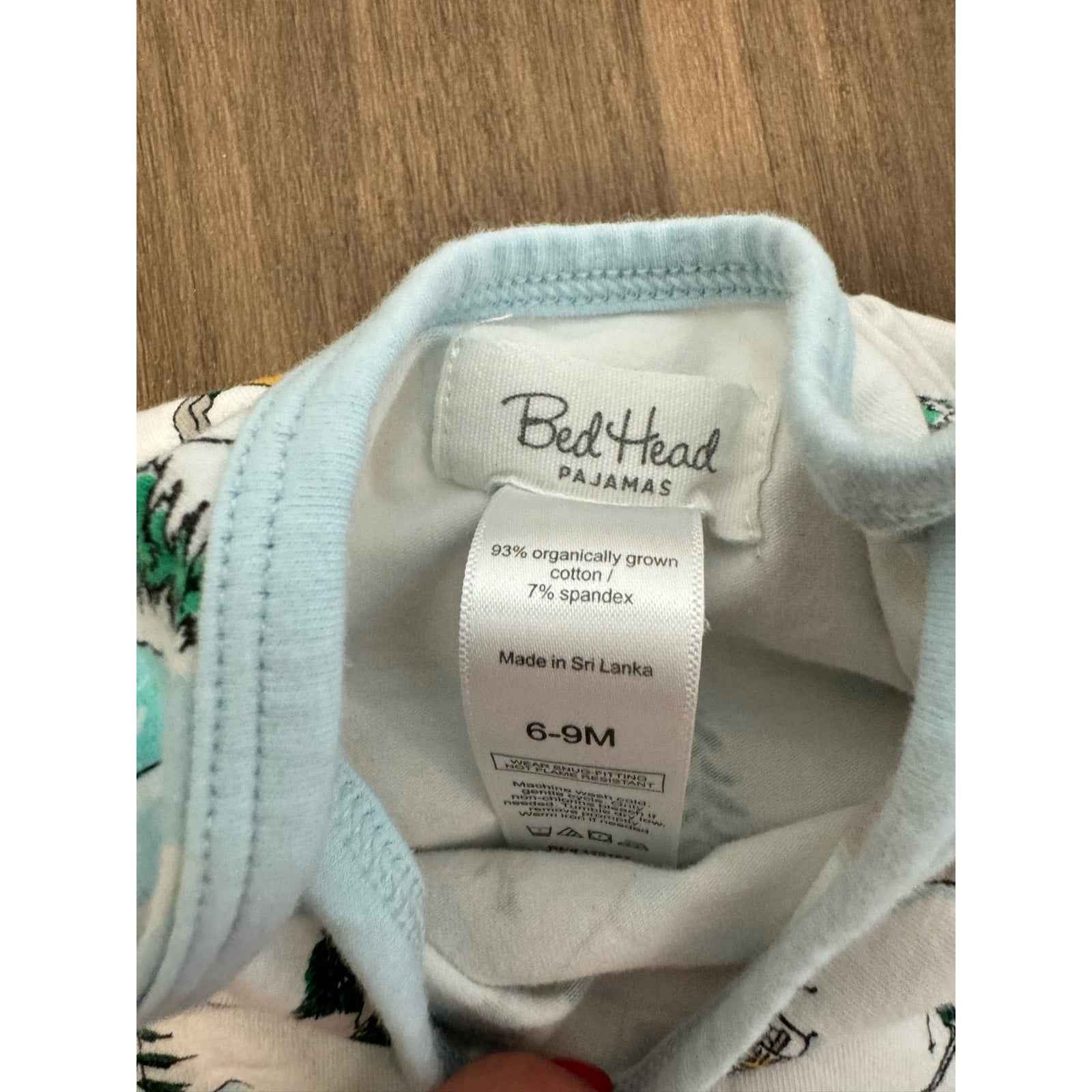 Bed Head Pajamas Ski Motiff Cotton PJ Set Sz 6-9M