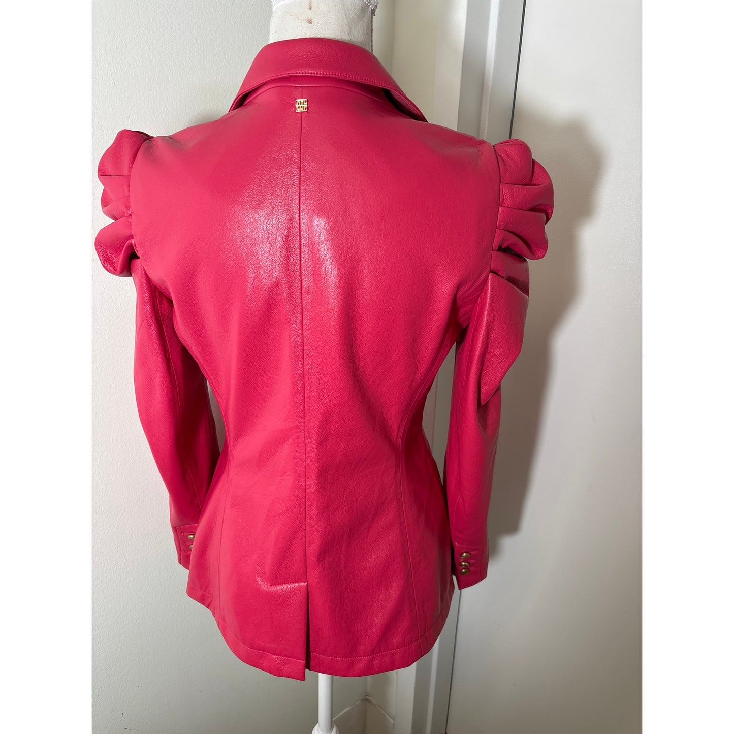 Emily McCarthy Pinkish Red Long Sleeve Fitted Blazer Sz XS