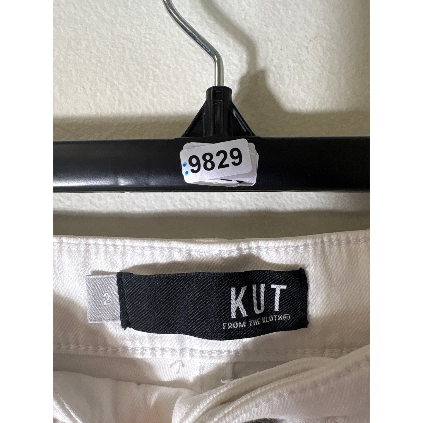 Kut White Denim Cutoffs Sz 2