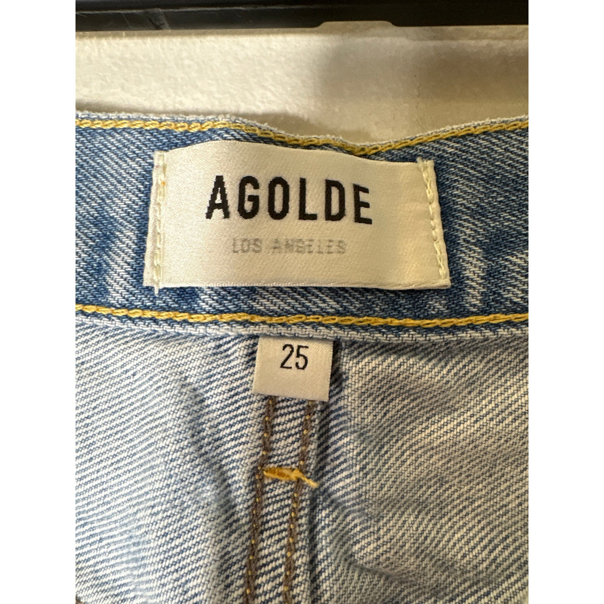 Agolde Parker Button Fly Cutoff Denim Shorts Sz 25