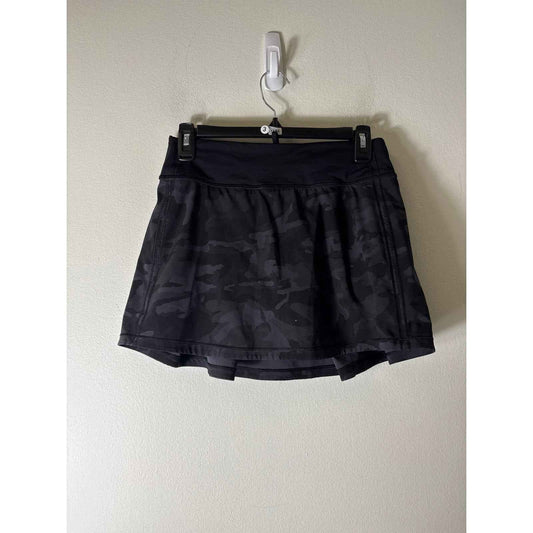 Lululmeon Black Camo Athletic Tennis Skirt Sz 5