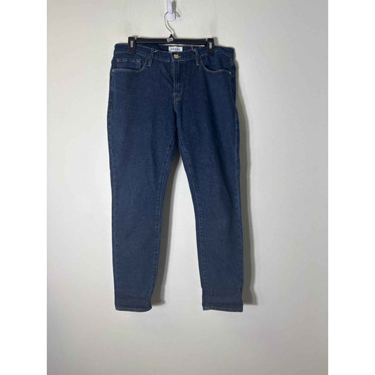 Frame Denim Dark Blue Le Garcon Ankle Jeans Sz 30