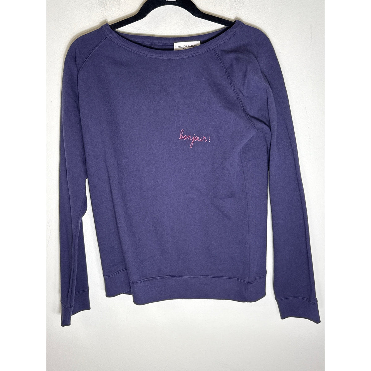 Maison Labiche Paris "bon jour" Sweatshirt Sz L