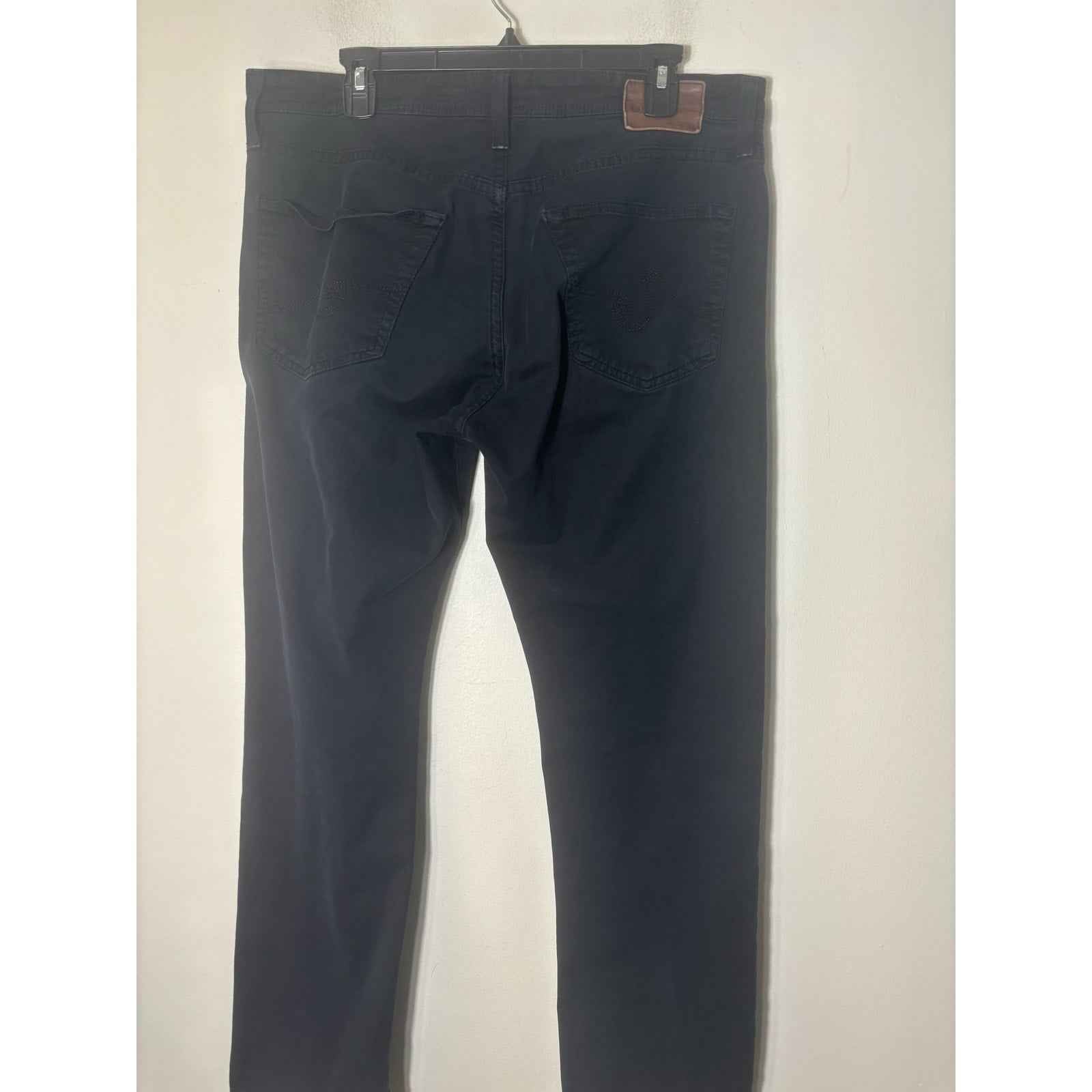 Men's AG "The Graduate Tailored Leg" Black Trousers Sz 34