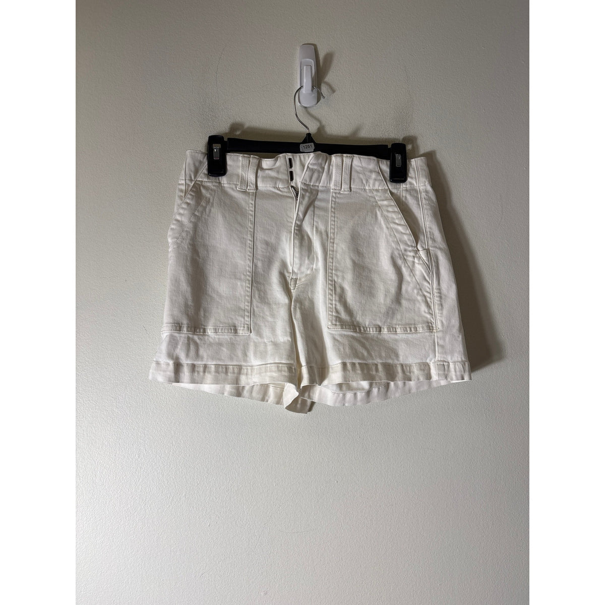 Pistola White Cotton Shorts Sz 27