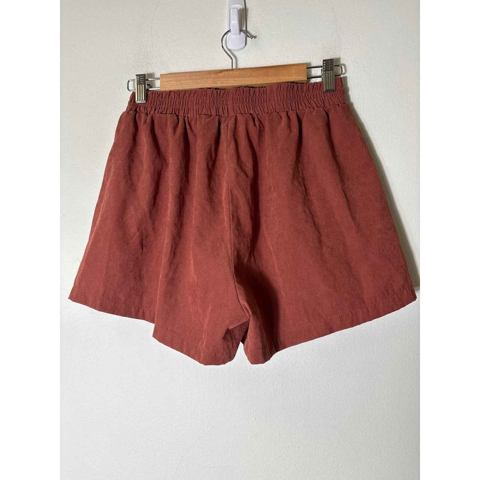 Buru Rusty Red hort Sleeve Top and Shorts Set Sz S